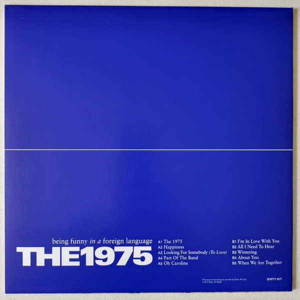 The 1975 – Being Funny In A Foreign Language Clear Vinyl